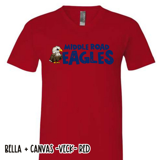 Mascot Eagles Red -V-NECK