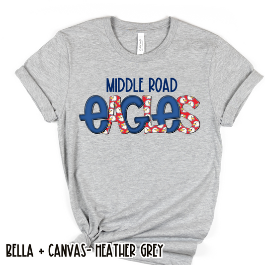 Fun Eagles Grey Short Sleeve Tee