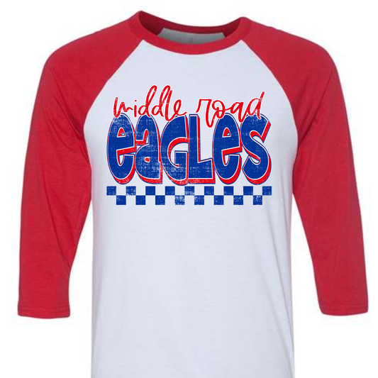 Retro Eagles Baseball Tee