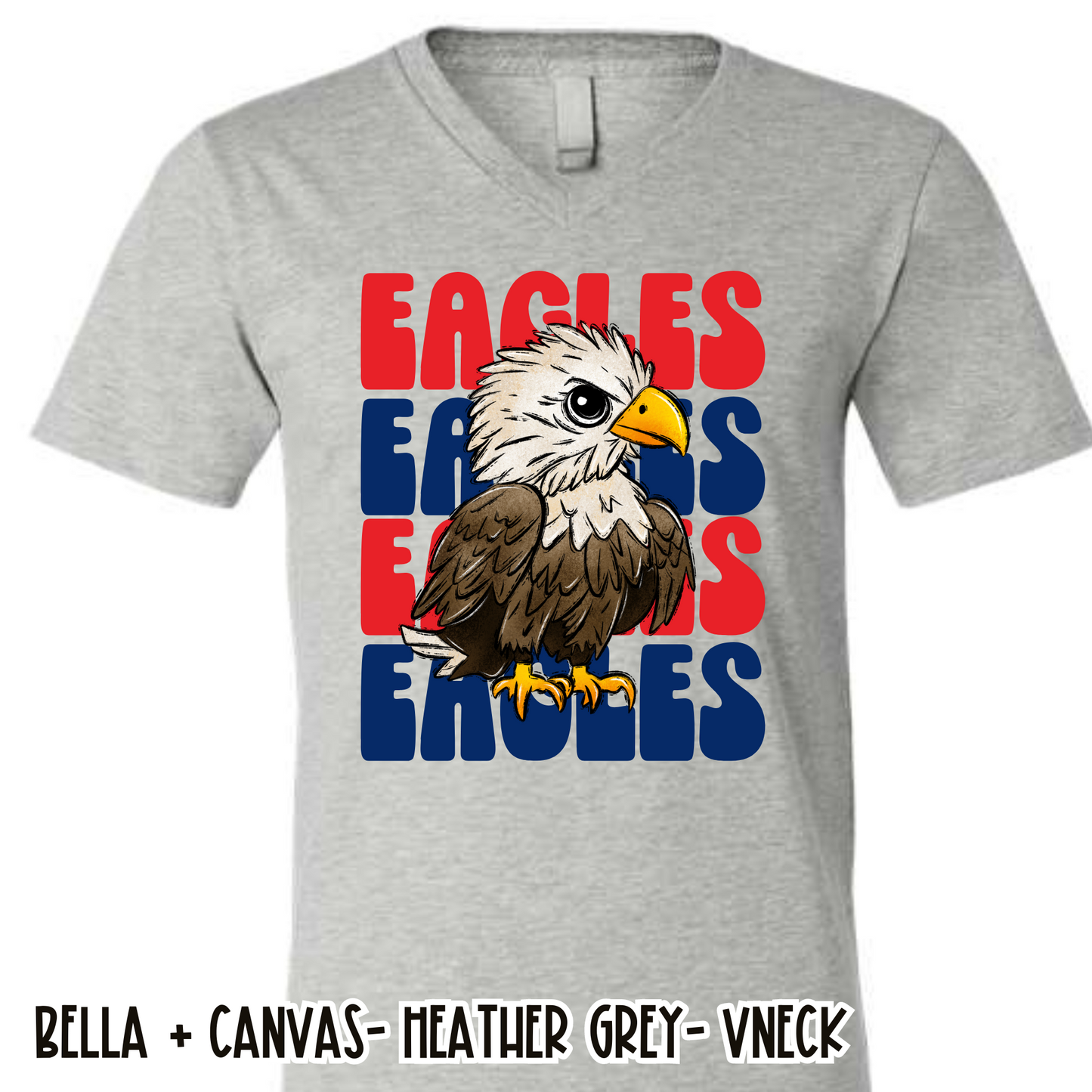 Repeat Eagles Grey -V-NECK