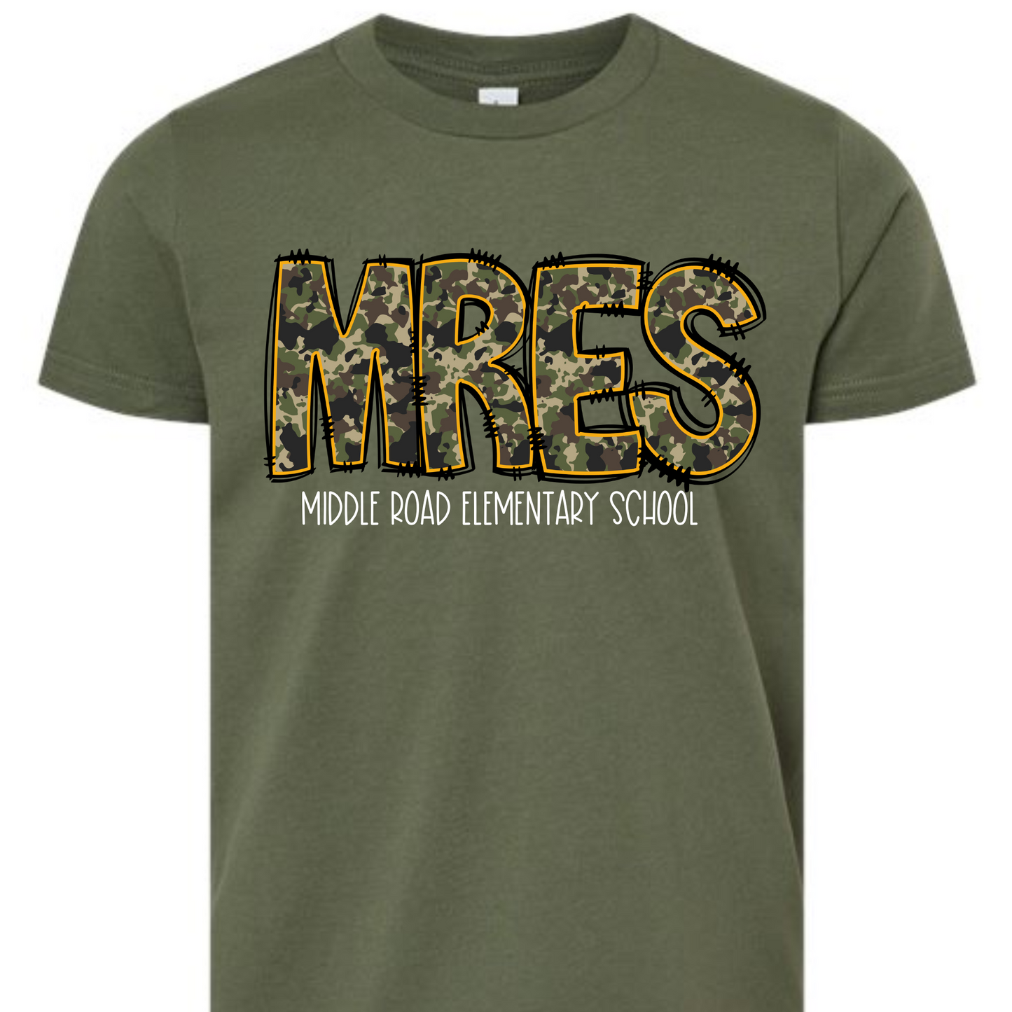 Camo MRES- Military Green Short Sleeve