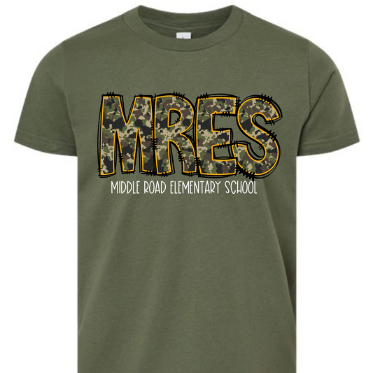 Camo MRES- Military Green Short Sleeve