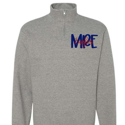 Embroidered MRE Eagles Oxford Quarter-Zip