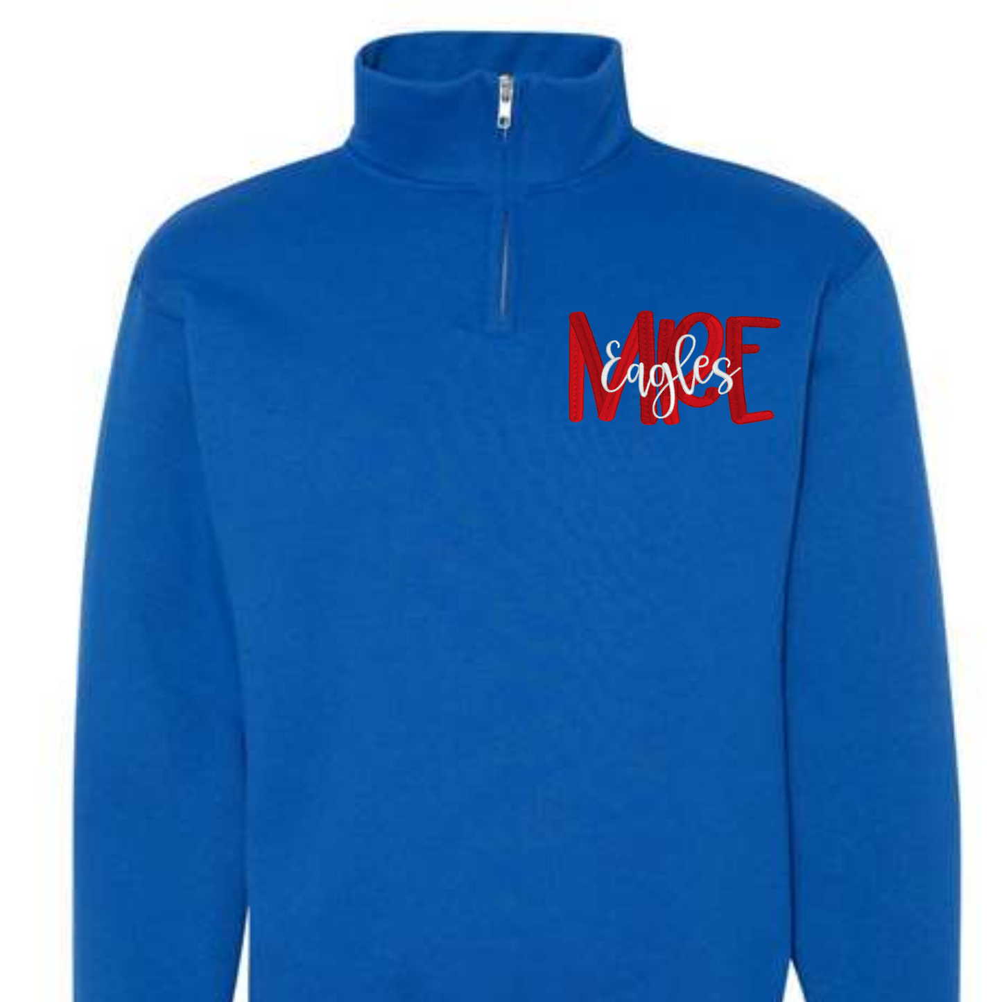 Embroidered MRE Eagles Royal Quarter-Zip